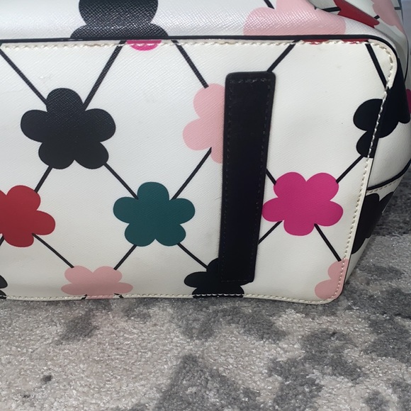 Kate Spade Grant Street Vinyl colorful Floral large Tote Handbag